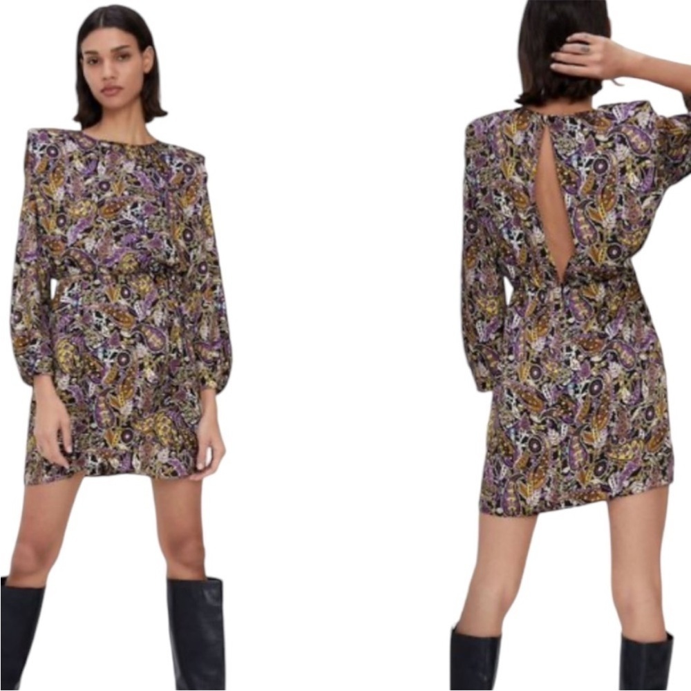 Like New Zara Paisley Dress Size Large